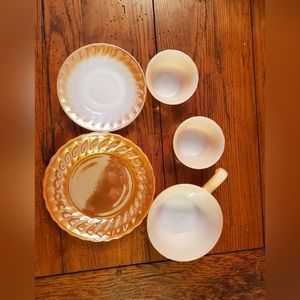 Assorted Fire King lusterware